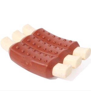 Bark Super Chewer Rack of Ribs Dog Toy